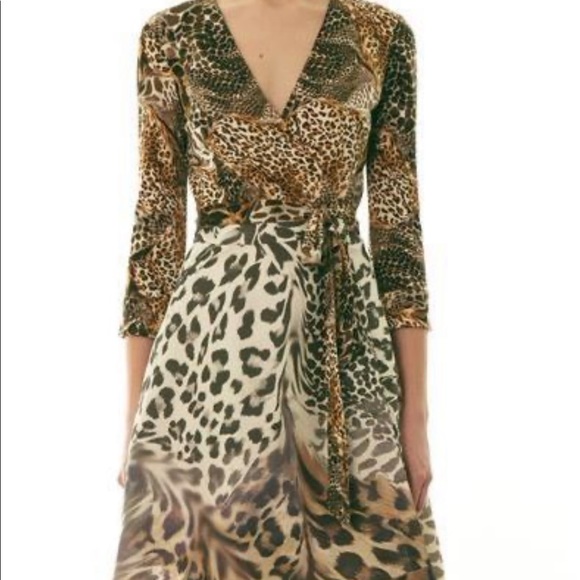 RARE Stunning DVF Leopard Amelia Dress - Picture 4 of 7